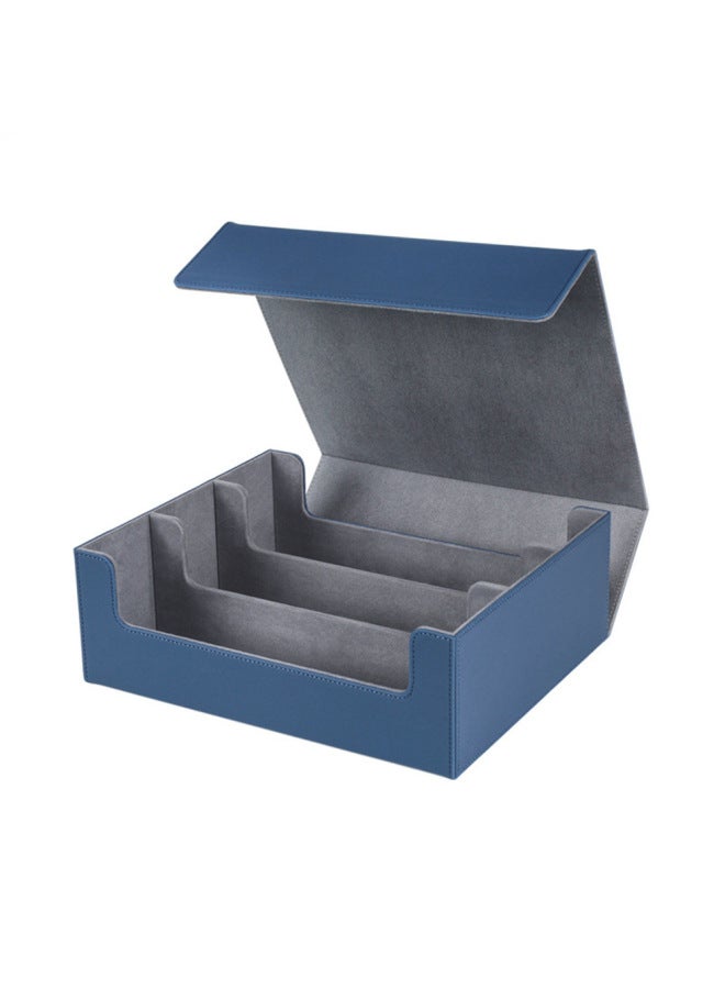 Large-capacity 3-row Card Box Star Card Three Kingdoms Killing Wizhi Card Yu-gi-oh Pokémon PTCG Card Box Storage Box